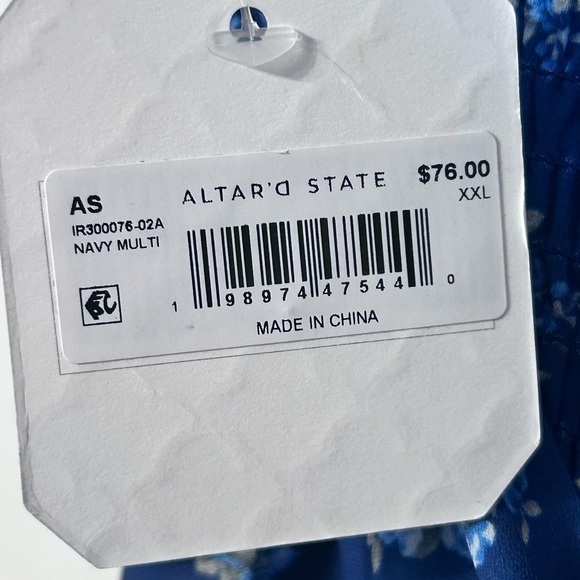 NWT Altar’d State Poppy puff sleeve floral romper, size XXL - Picture 6 of 7